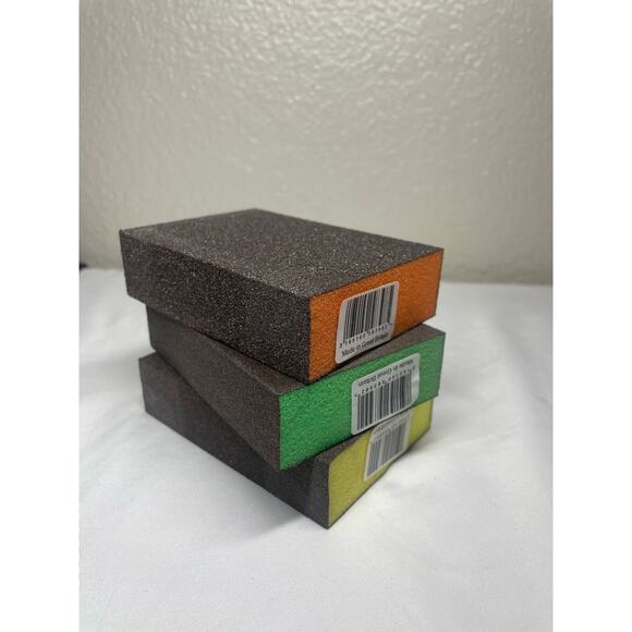 Bosch Polishing Sponge Set 3-Pack Orange Yellow Green - Picture 5 of 5